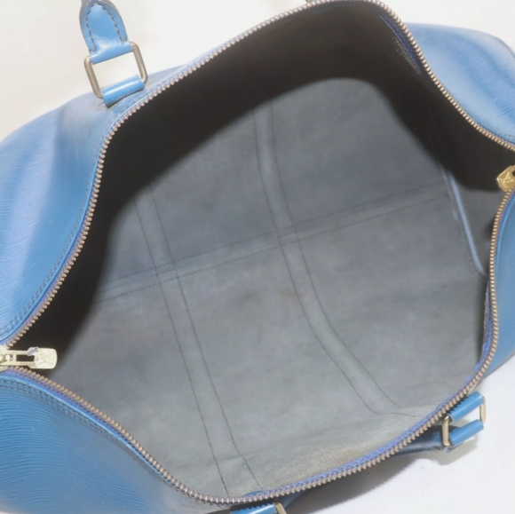 Louis Vuitton Blue epi keepall 50 - Picture 2 of 8